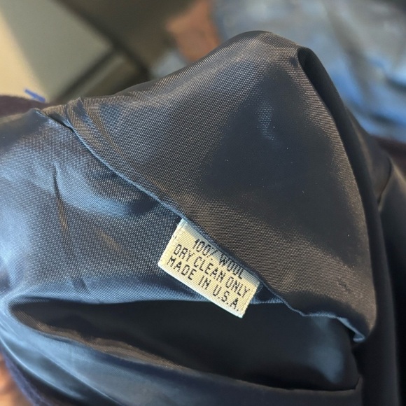 NWOT‎ Brooks Brothers 100% Wool Wrap Skirt Navy Blue 12 - Picture 5 of 5